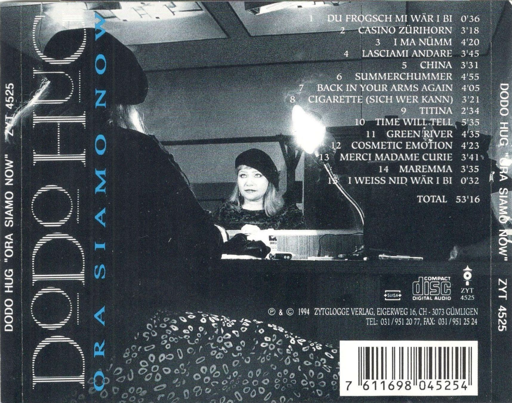 CD: Dodo Hug CD Ora Siamo Now – Usato da St. Margarethen TG venduto da Smiley-Face 1