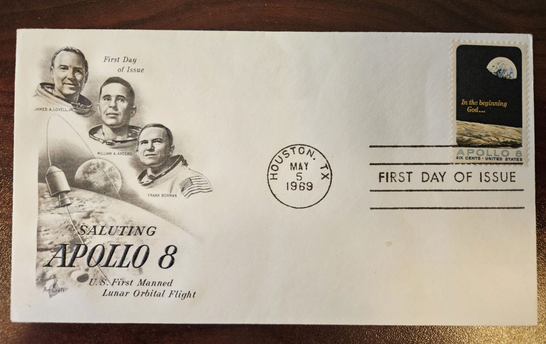 Tutti i francobolli: Ersttagsbriefmarke APOLLO 8 – Nuovo (secondo la descrizione) da Zweidlen venduto da Wtf