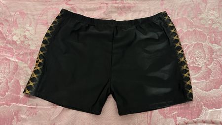 Men’s swimming trunks Black with yellow trim Size L