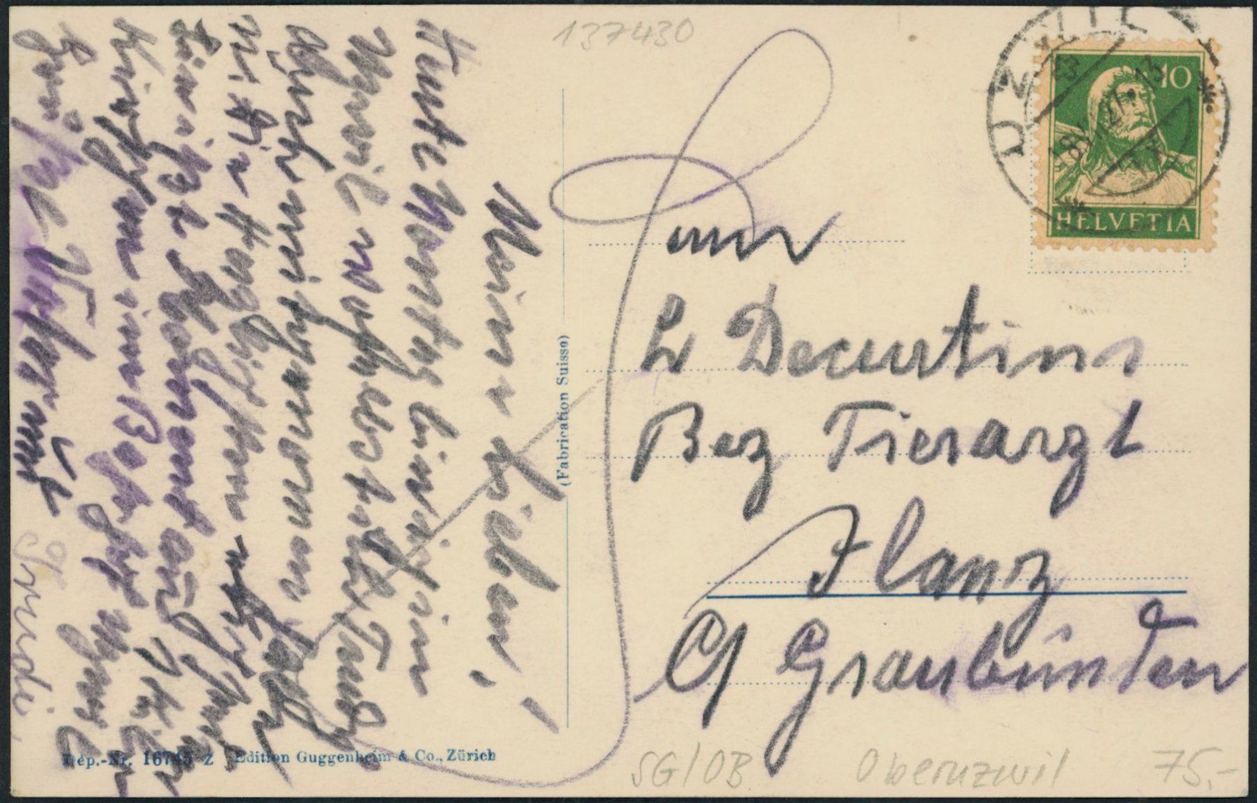 Cartoline postali: SG Oberuzwil – Usato da Schindellegi venduto da stationary 1