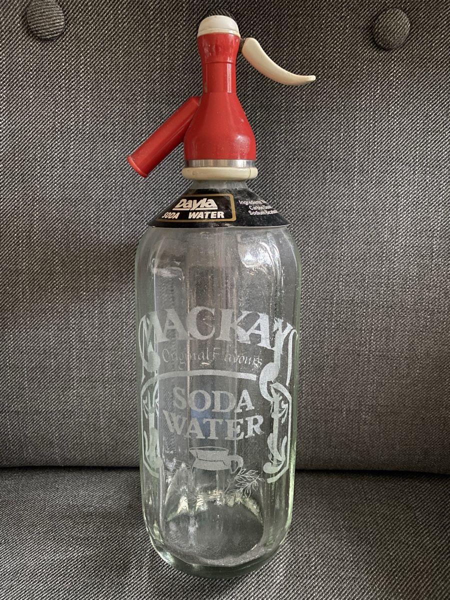 Bottiglie: Vintage Soda Siphon Flasche, MACKAYS – Usato da Schlosswil venduto da maga09