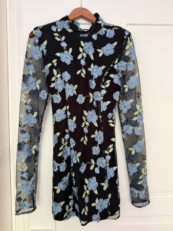 ROTATE BIRGER CHRISTENSEN Langärmeliges Minikleid aus Mesh