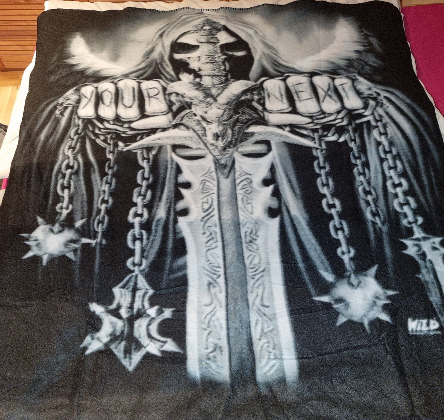 Coperte: Fleece Decke 127x152cm neu – Nuovo (secondo la descrizione) da St.Gallenkappel venduto da RocknSkull 5