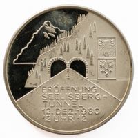 Silbermedaille Eröffnung Seelisberg-Tunnel 1980 Silber