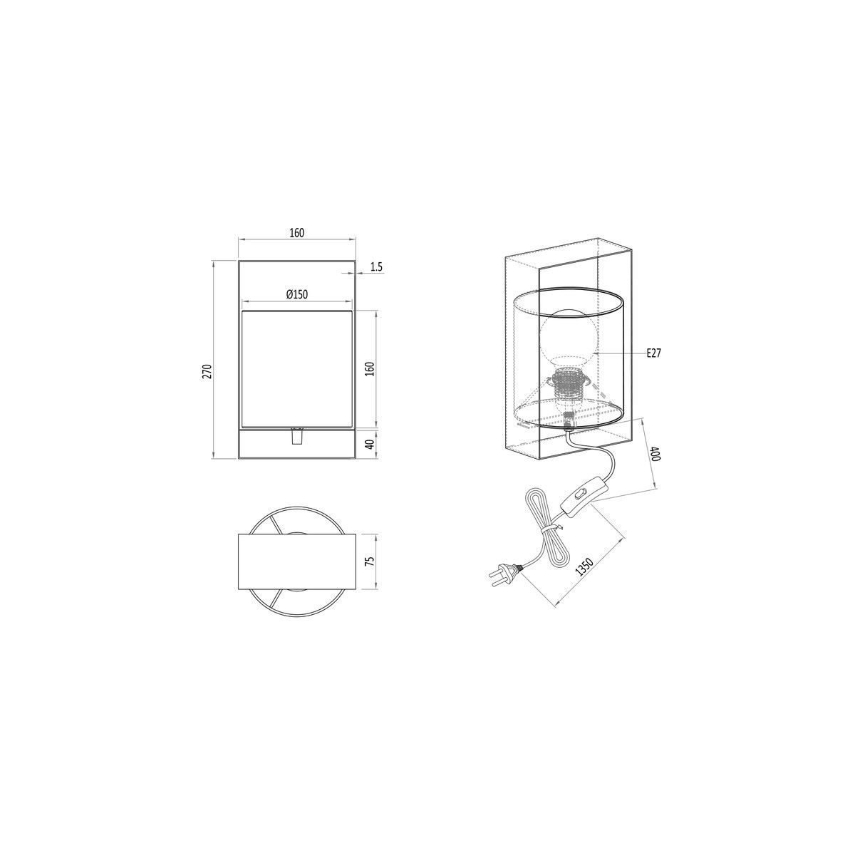 Lampade: Tischleuchte, Coffee,  27 cm Höhe – Nuovo (secondo la descrizione) da Kreuzlingen venduto da Smart-Light 5