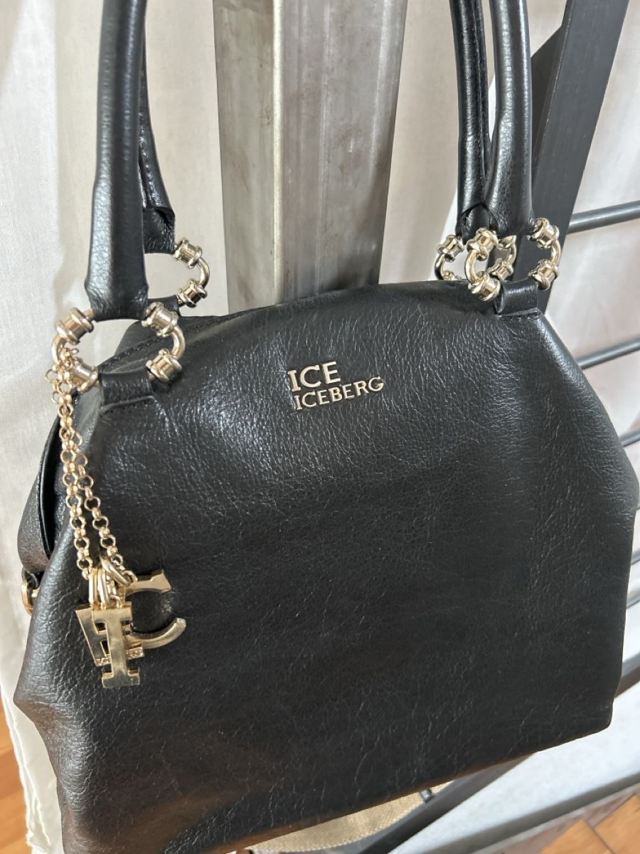 Iceberg Borse da donna: ICEBERG Handtasche, schwarz,, Leder – Usato da Kirchdorf BE venduto da Stella130 1
