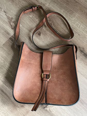 Handtasche braun Kunstleder