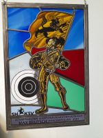 Seltene Glasmalerei Schaffhauser Schützenverband 2001!