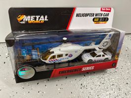 Spielzeug Helikopter mit Auto Notruf Serie neu