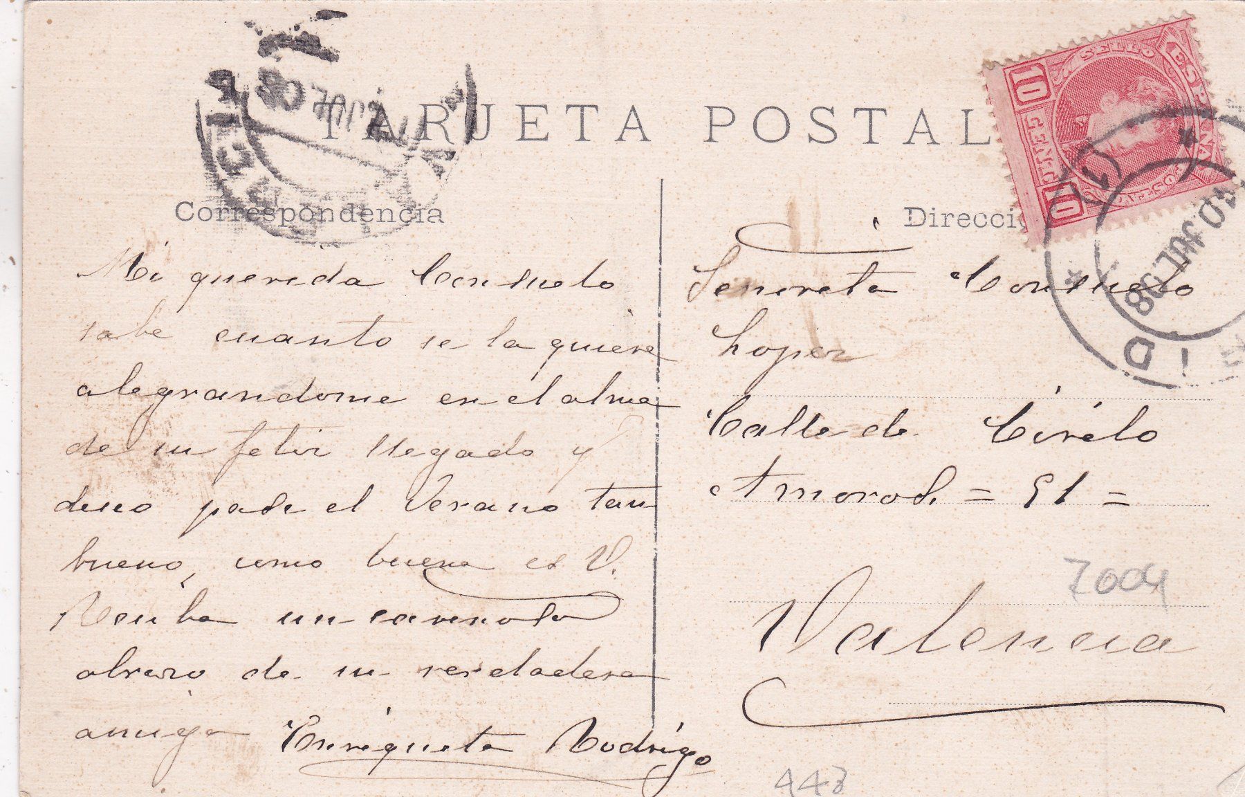 Cartoline postali: Spanien Madrid Fuente de la Cibeles 1908 – Usato da Herisau venduto da Lisegrat2008 1