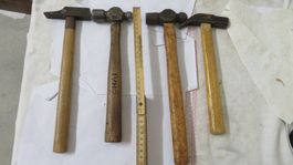 Hammer antik 4 Stück, spezielle Formen