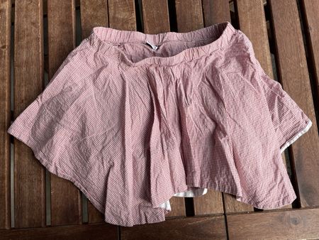 Rock mit integrierten Shorts, 12y, Rot-Weiss Kariert