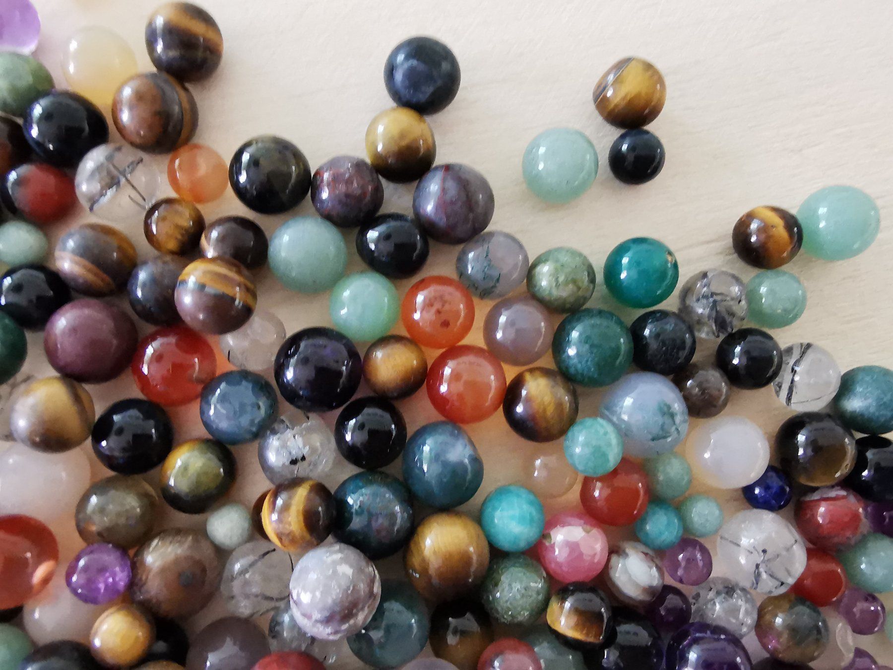 Pietre preziose: MIX - Edelstein/Schmuckstein, 4-7mm ca.200gr – Nuovo e nell'imballaggio originale da Dierikon venduto da Buntspecht-10 1