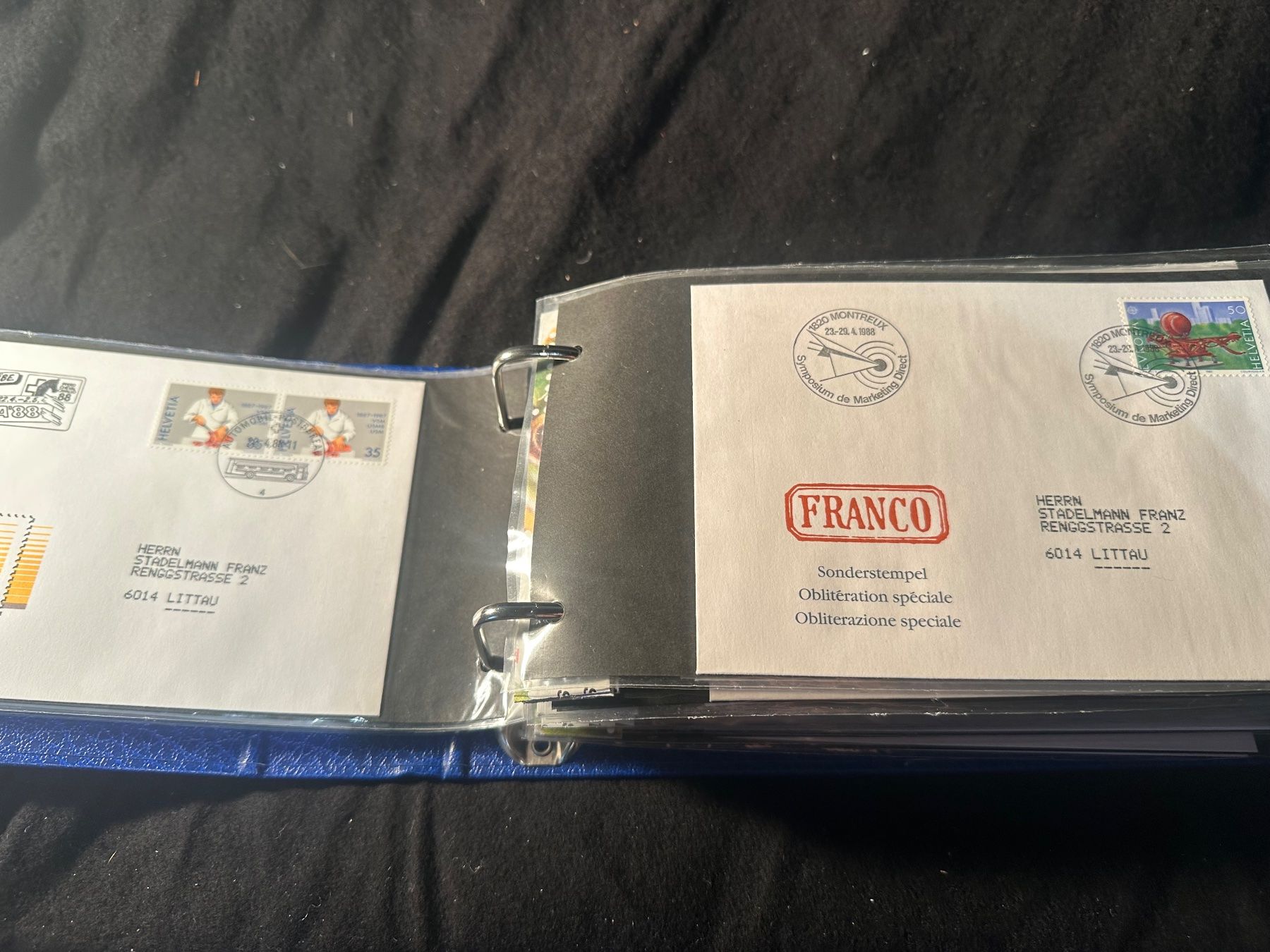 Alle Briefmarken: Interessantes Album Sonderbriefe FDC – Gebraucht aus Stettfurt von 2442 5