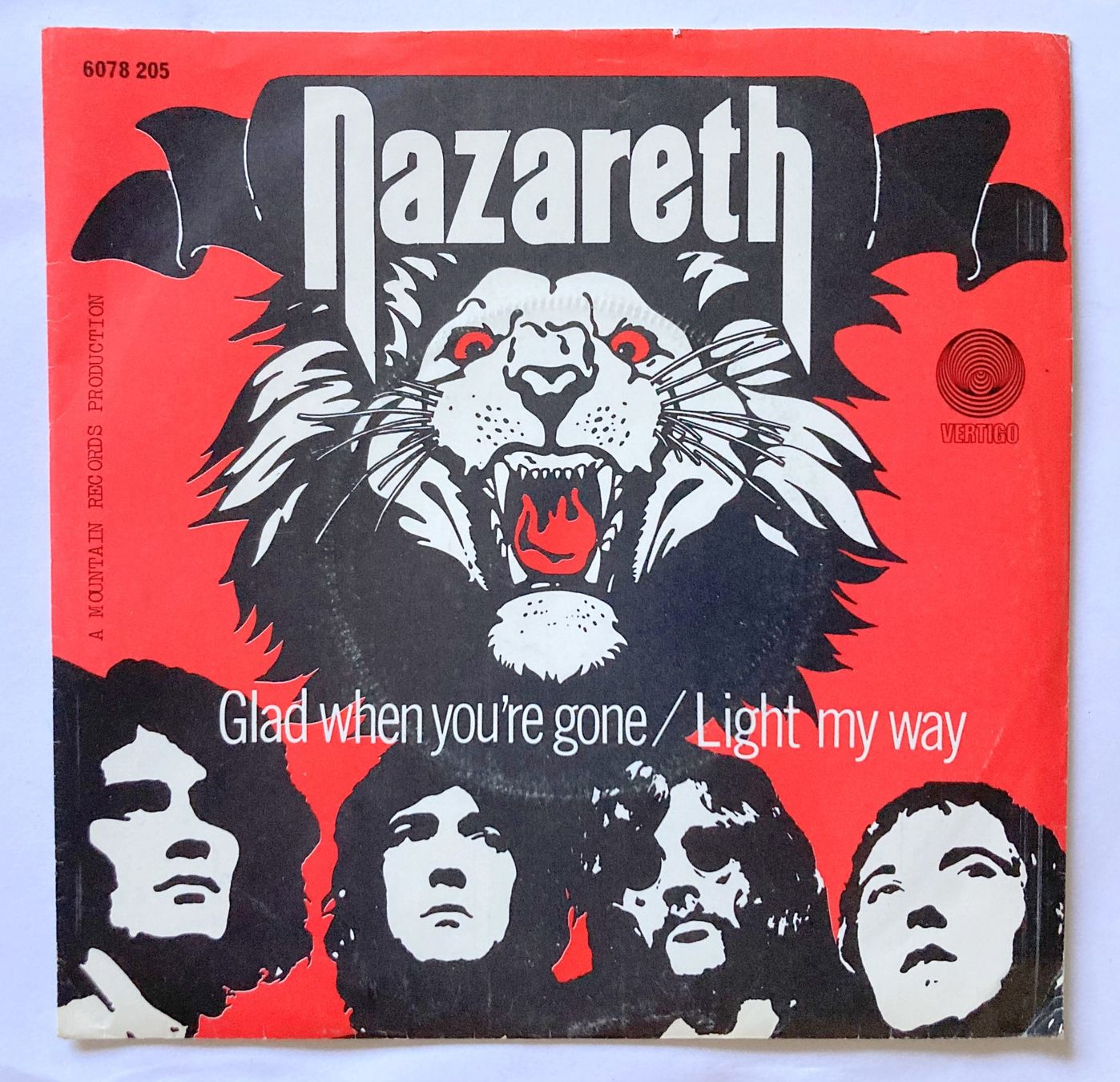 Dischi in vinile: NAZARETH - GLAD THAT YOU'RE GONE – Usato da Bottens venduto da hotter-than-hell