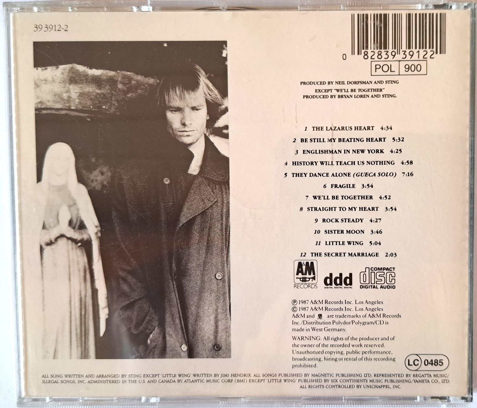 CD: Sting - NOTHING LIKE THE SUN – Usato da Tenniken venduto da mik_6mxg 7