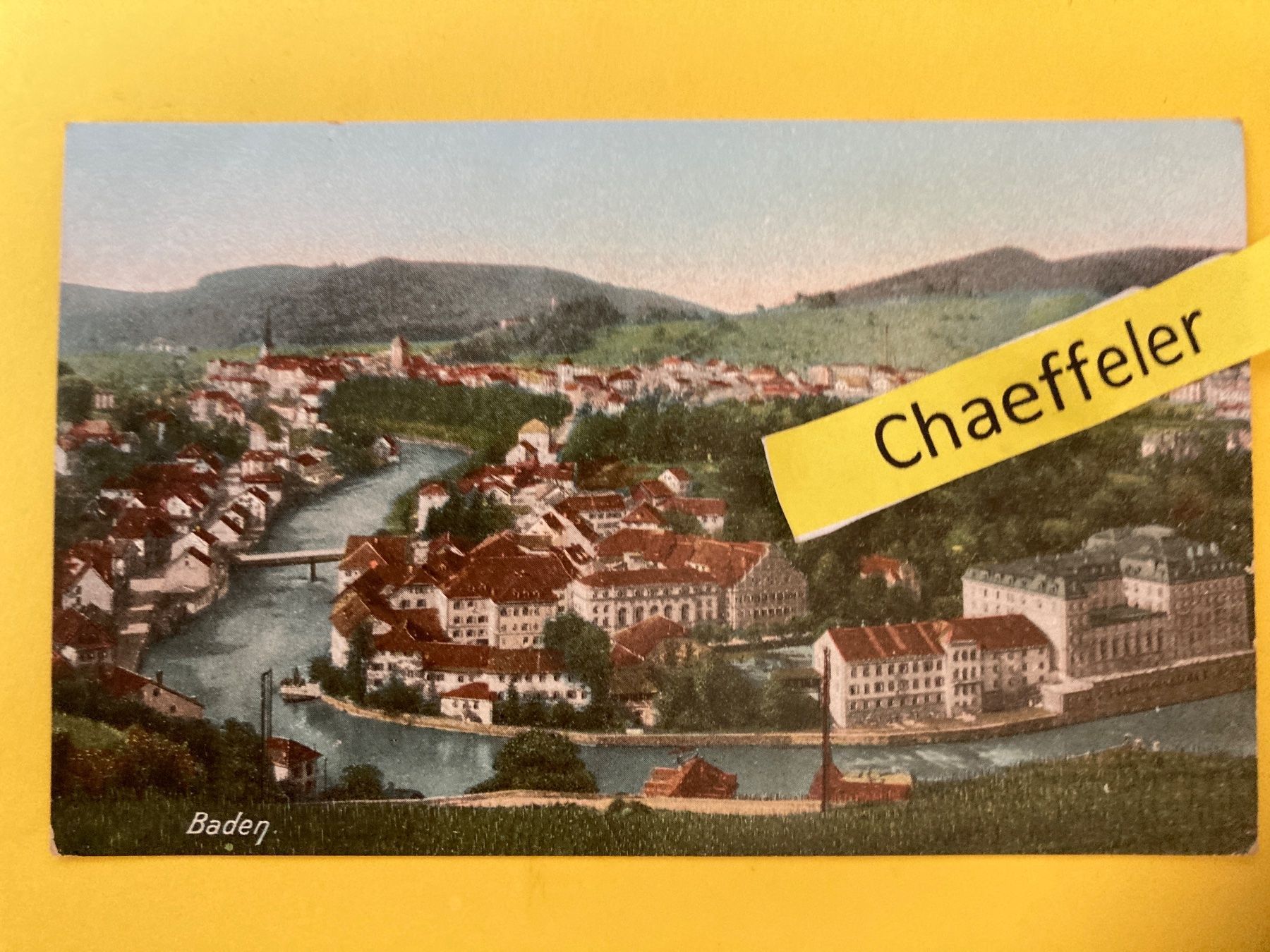 Ansichtskarten: Baden – Gebraucht aus Zürich von Chaeffeler