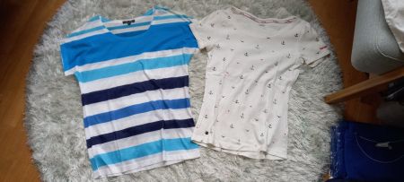 2er Set T-Shirts Gr. S, Sommer Look, Top Zustand!