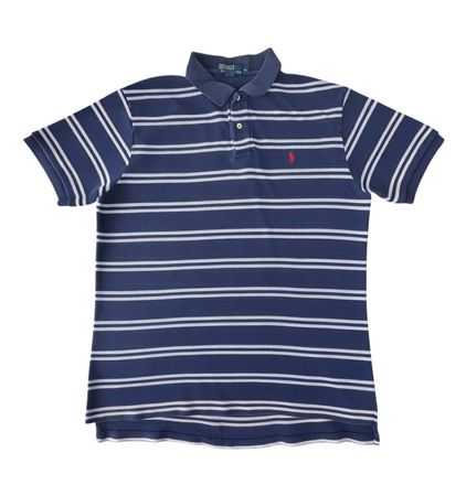 Polo Ralph Lauren Rayé Bleu et Blanc Homme - XL #33