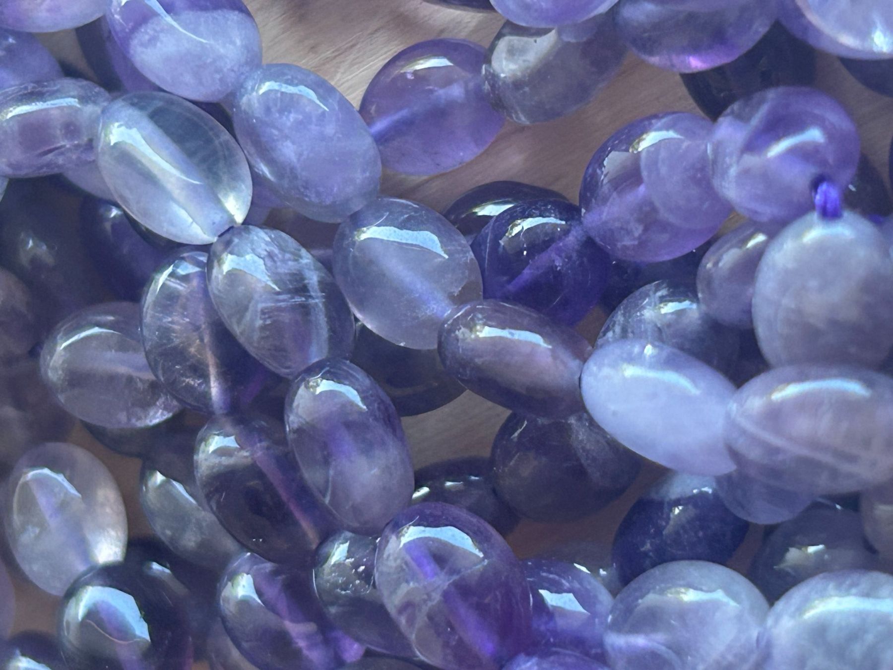 Edelsteine: Strang echte Amethyst oval 6 x 8 mm – Neu und originalverpackt aus Niederrohrdorf von Ytobi 2