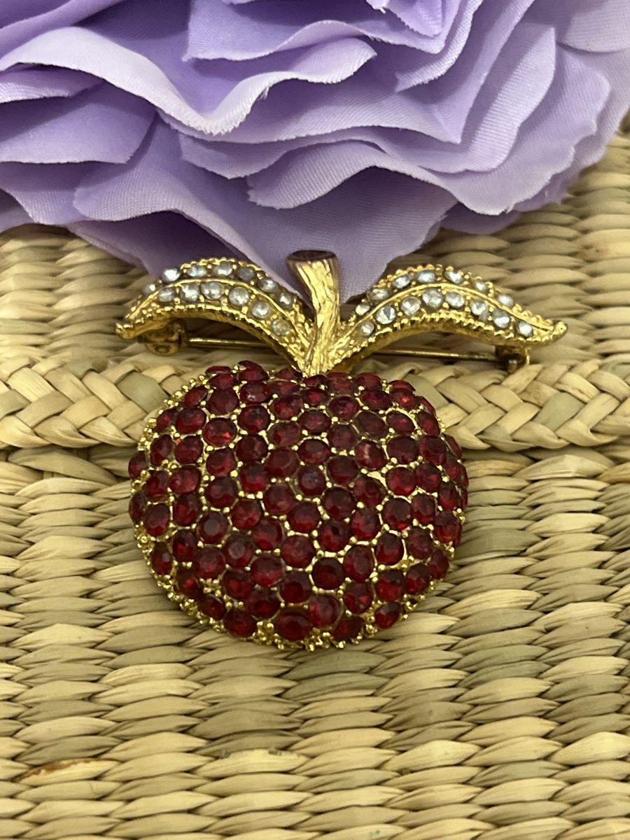 Broches & Aiguilles: Funkelnde Apfel Brosche – D'occasion à Seon par Sunny-Schmuck78 1