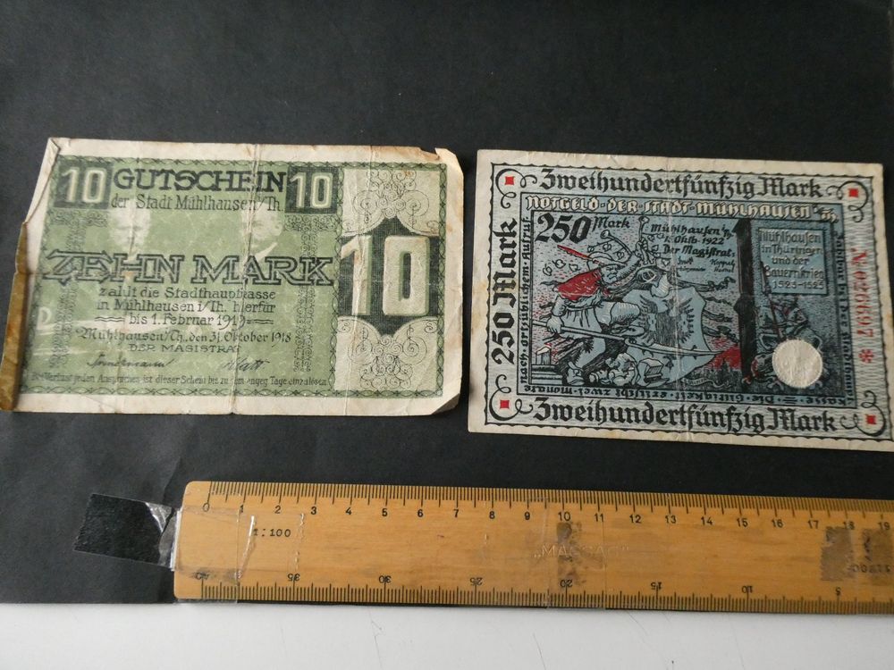 Dt. Reich 1918/1922, Mühlhausen Set 2 Notgeldscheine Kaufen auf Ricardo