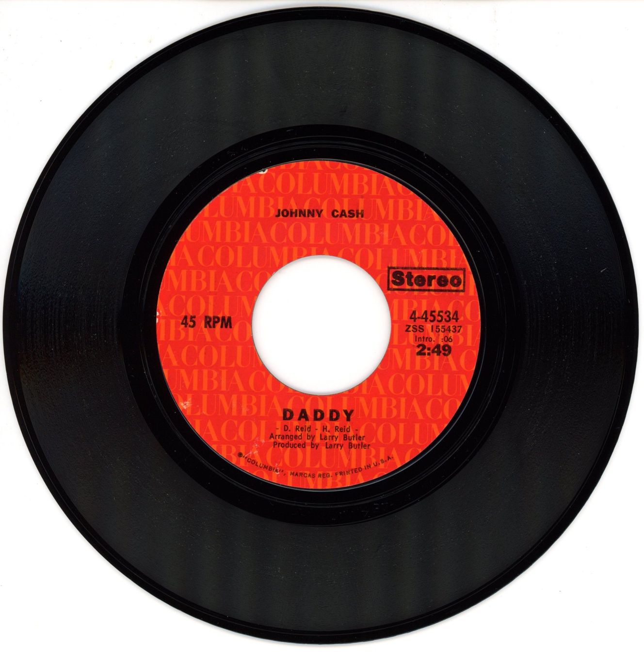 Schallplatten: Single - JOHNNY CASH A Thing Called Love / Daddy – Gebraucht aus Morges von evnocha3 1