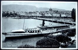 GENÈVE Débarcadère du Quai du Mont Blanc - Dampfschiff