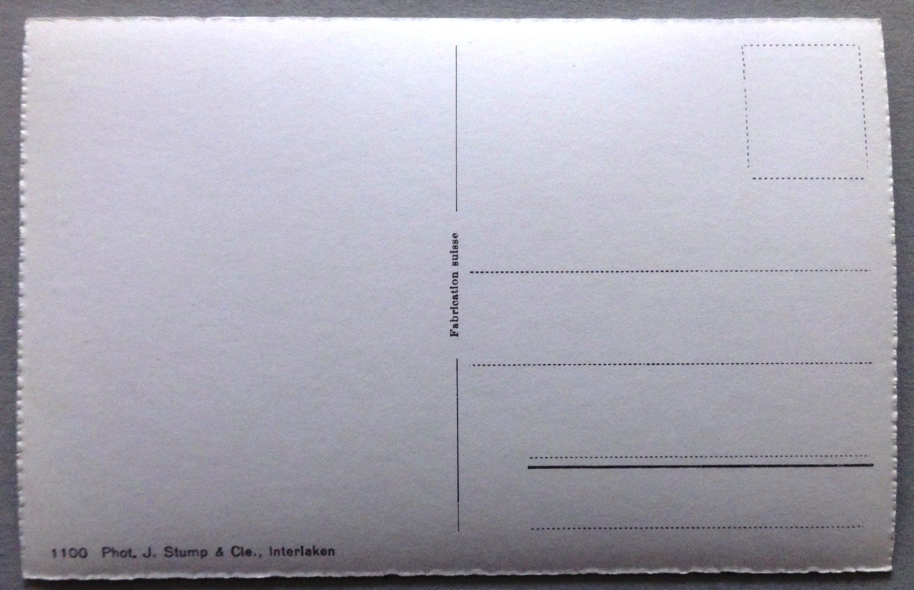 Cartoline postali: Interlaken – Usato da Fétigny venduto da Billy2miny 1