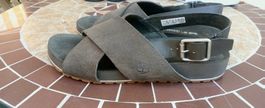 TIMBERLAND DAMEN SANDAL GR 40 AUS WILDLEDER COLOR OLIVENGRÜN