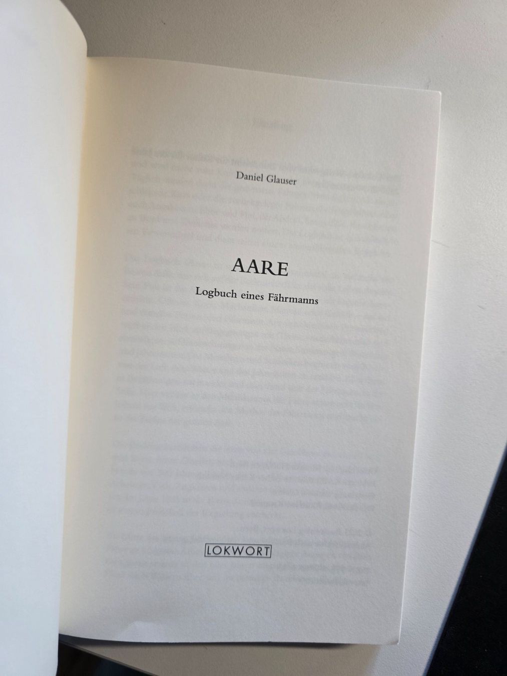 Libri: Aare - Logbuch eines Fährmanns - Daniel Glauser - 2021 – Usato da Walterswil BE venduto da Lonitti 3