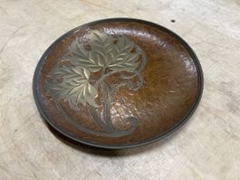 Dekorative Vintage Messing-Schale Teller