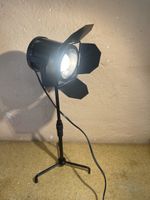Schwarze Vintage Bühnenlampe / Tischleuchte, Foto Studio!