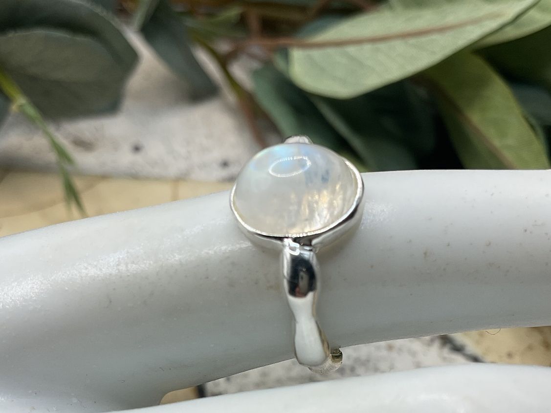 Ringe: Silberring mit Mondstein, Sterlingsilb. Gr. 55 – Neu (gemäss Beschreibung) aus Luzern von S.Kern01