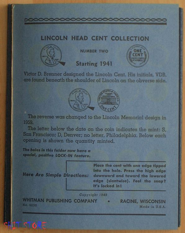 LINCOLN HEAD CENT COLLECTION STARTING 1941 | Kaufen auf Ricardo