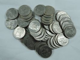 50 Stück 100 Lire Italien Münzen Konvolut