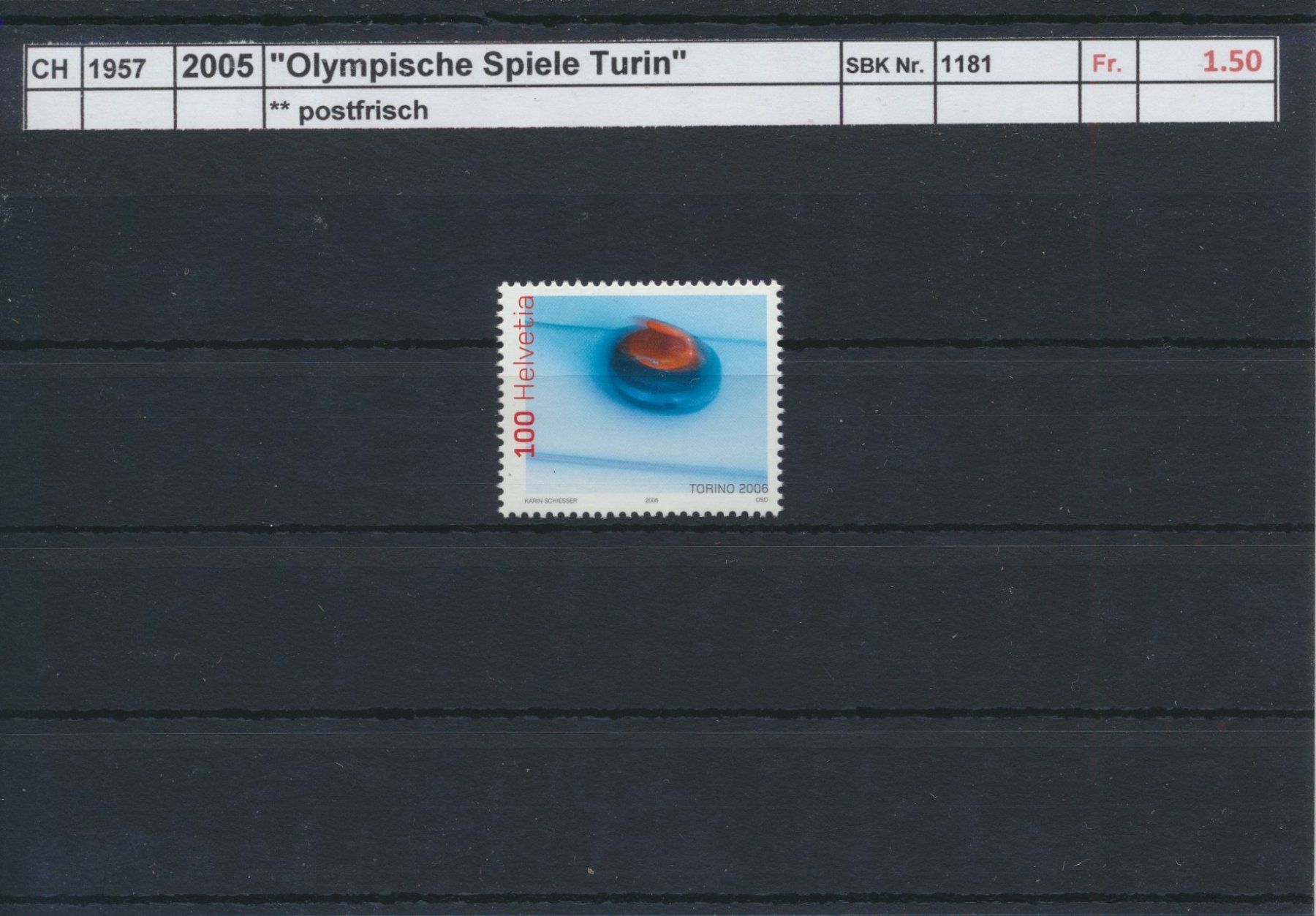 Tutti i francobolli: 2005 "Olympische Spiele Turin", ** postfrisch – Nuovo (secondo la descrizione) da Winterthur venduto da Zupogeru