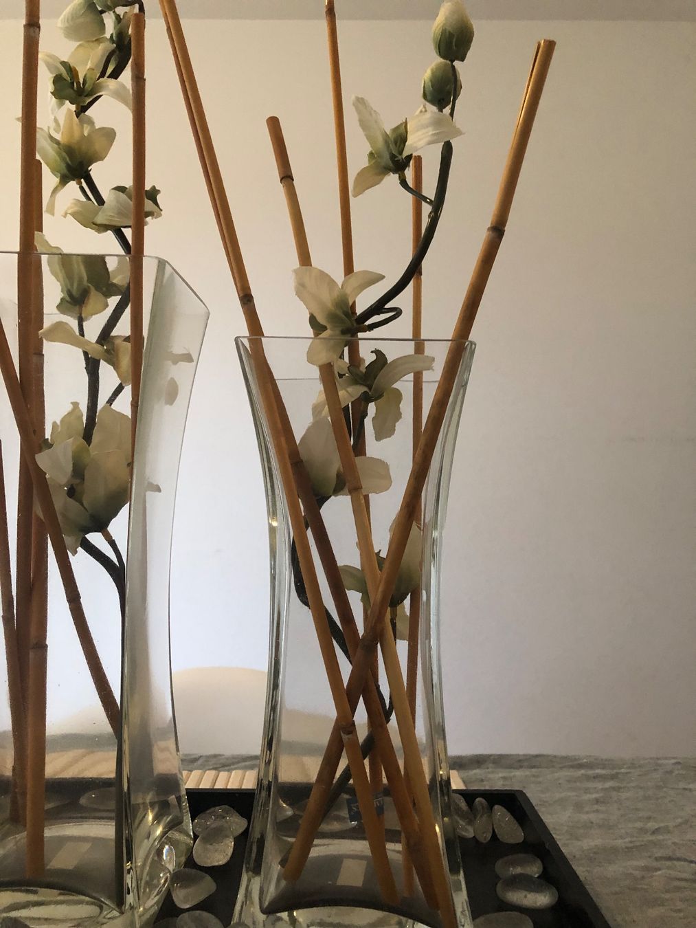Vasi & Recipienti: Dekorative 3 Vasen-Set mit Holztablett – Usato da Zürich venduto da vadimi 1