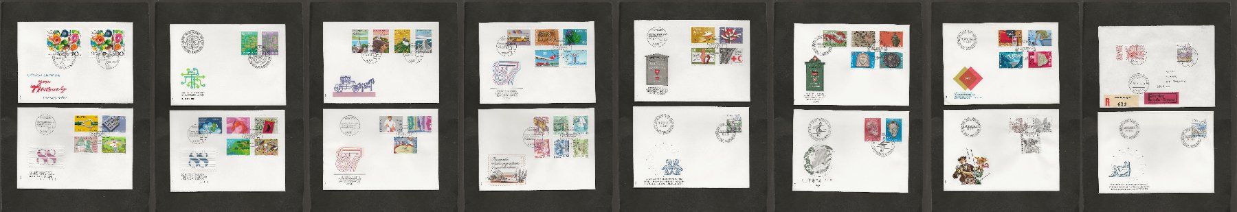 Tutti i francobolli: Schweiz 16 FDC 1983 bis 1988 – Usato da Au ZH venduto da xelagreb01