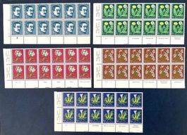 1960 Pro Juventute - Gartenblumen 12er ** mit TABS