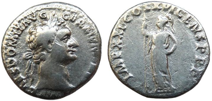 Alle Münzen: DOMITIAN AR Denarius (92 AD) – Gebraucht aus La Sarraz von classicworldcoins