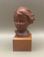 Vintage Goebel Keramikbüste Mädchen Terrakotta 1957