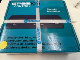 Speaka Control AV-Verteilerverstärker 4-fach Cinch, neu OVP