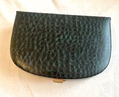 Schmuckkästchen Vintage Leder grün mit Schlüssel abschließba