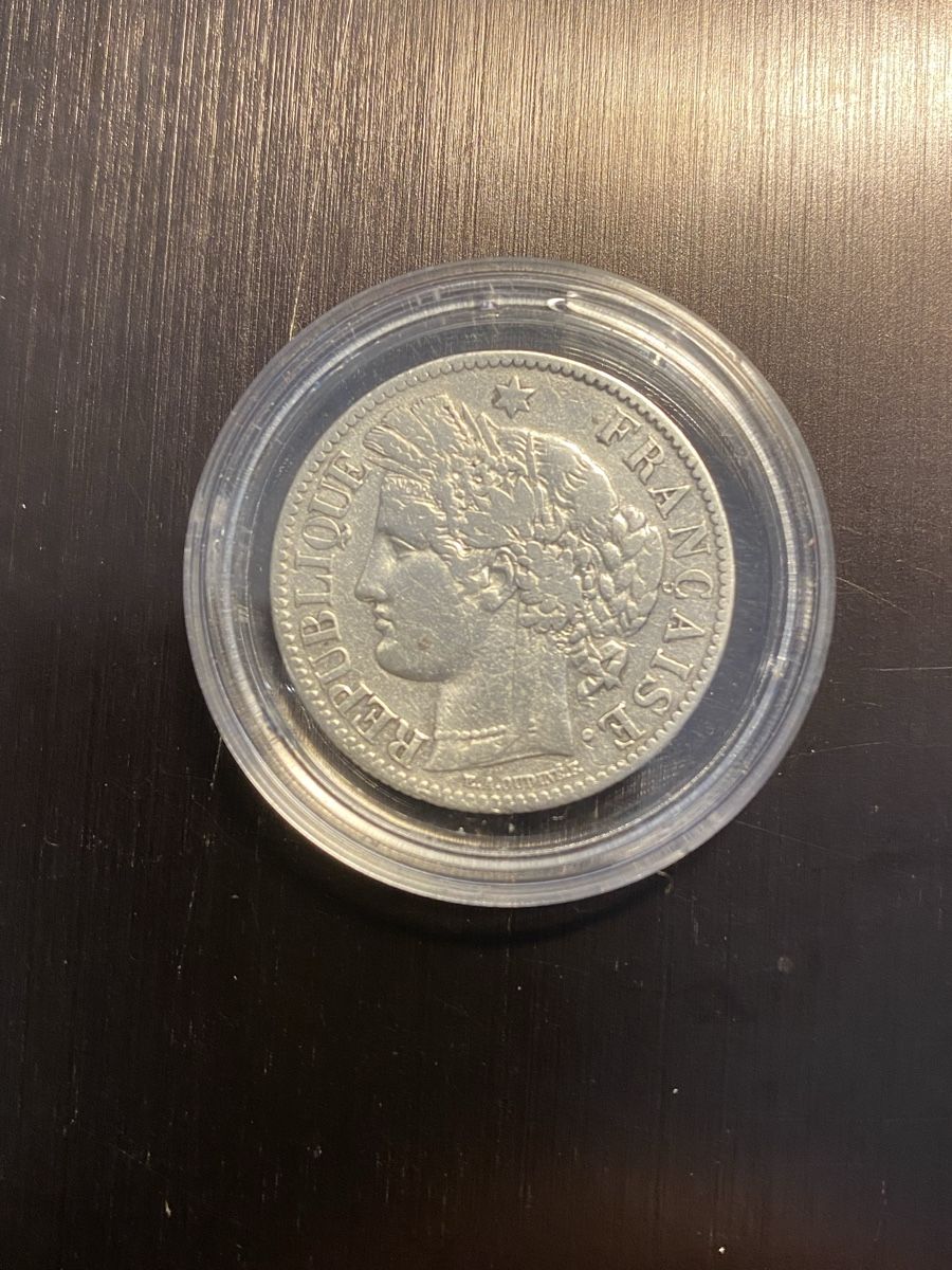 Tutti le monete: France, 2 FF 1887 argent Cérès – Usato da Corsier-sur-Vevey venduto da Ginoarturo