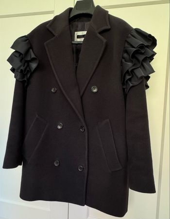 Max Mara Kurzmantel  - Gr 34  - nachtblau