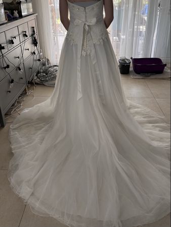 Brautkleid Sincerity Gr. S, inkl. Reifrock – Wunderschön!