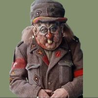 Fasnachtsmaske mit Kostüm, Künstlermaske