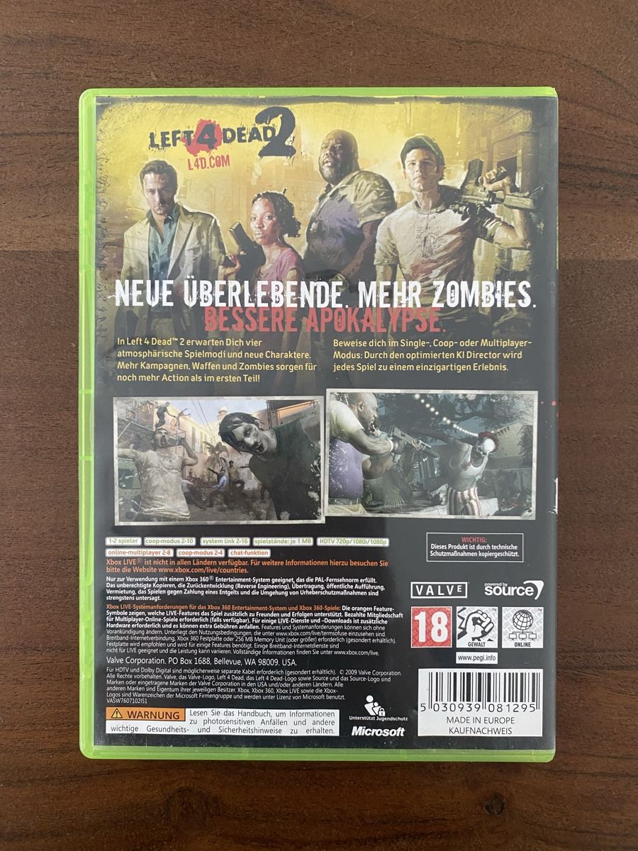 Microsoft Giochi: Left 4 Dead 2 für Xbox 360 – Usato da Thunstetten venduto da Virus_33 2