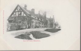 old UK Postcard BROADWAY OLD COTTAGES Smith's series unposte